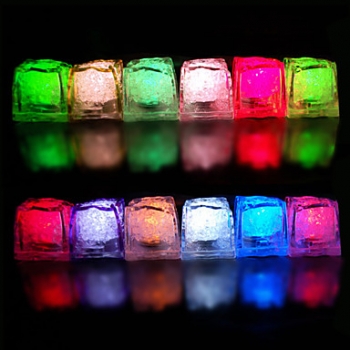 Cubitos de hielo, led, RGB, 3x3cm